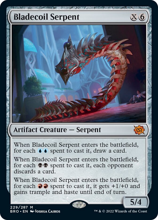 Bladecoil Serpent [The Brothers' War: Promo Pack]