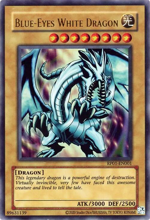 Blue-Eyes White Dragon (2024 Reprint) [RP01-EN001] Ultra Rare