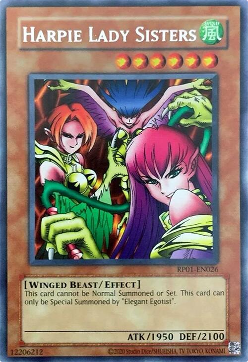Harpie Lady Sisters (2024 Reprint) [RP01-EN026] Rare