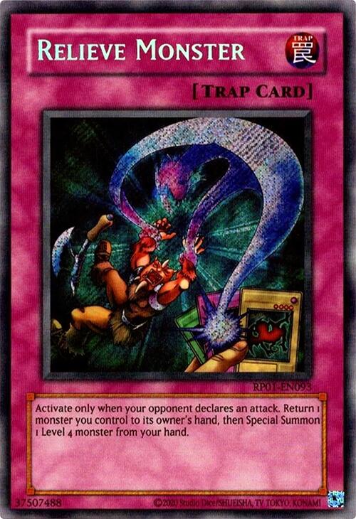 Relieve Monster (2024 Reprint) [RP01-EN093] Secret Rare