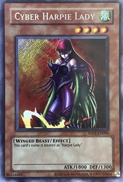 Cyber Harpie Lady (2024 Reprint) [RP01-EN096] Secret Rare