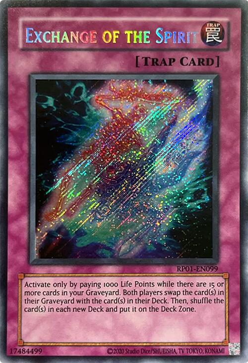 Exchange of the Spirit (2024 Reprint) [RP01-EN099] Secret Rare