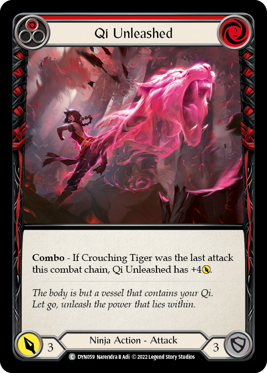 Qi Unleashed [DYN059] (Dynasty)  Rainbow Foil