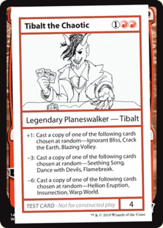 Tibalt the Chaotic (2021 Edition) [Mystery Booster Playtest Cards] (CMB1 66)