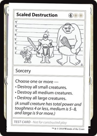 Scaled Destruction (2021 Edition) [Mystery Booster Playtest Cards] (CMB1 12)