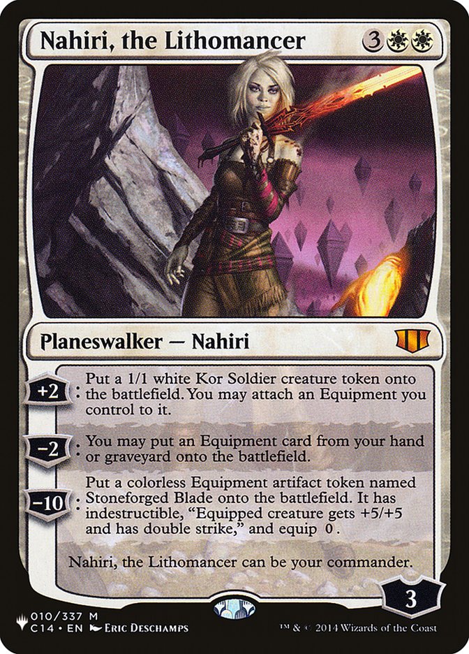 Nahiri, the Lithomancer [The List] (LC14 10)