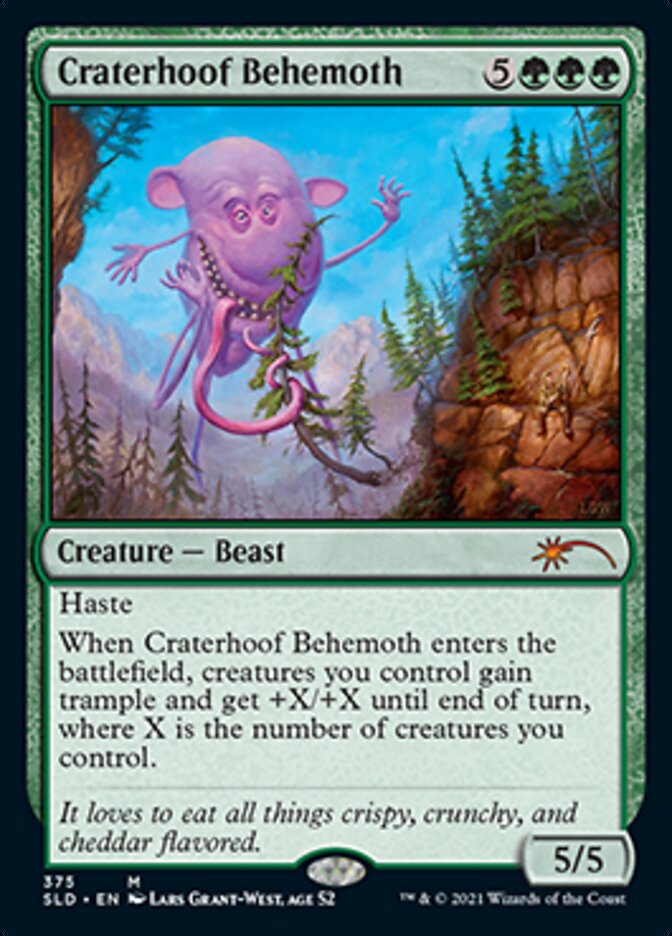 Craterhoof Behemoth (375) [Secret Lair Drop Series] (SLD 375)