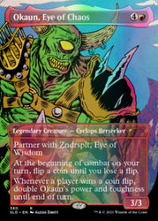 Okaun, Eye of Chaos // Okaun, Eye of Chaos (Borderless) [Secret Lair Drop Series] (SLD 380)