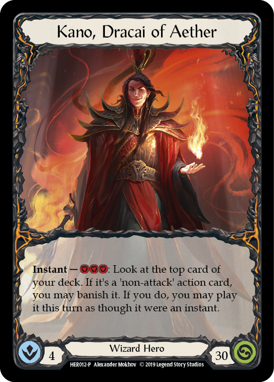 Kano, Dracai of Aether [HER012-P] 1st Edition Cold Foil
