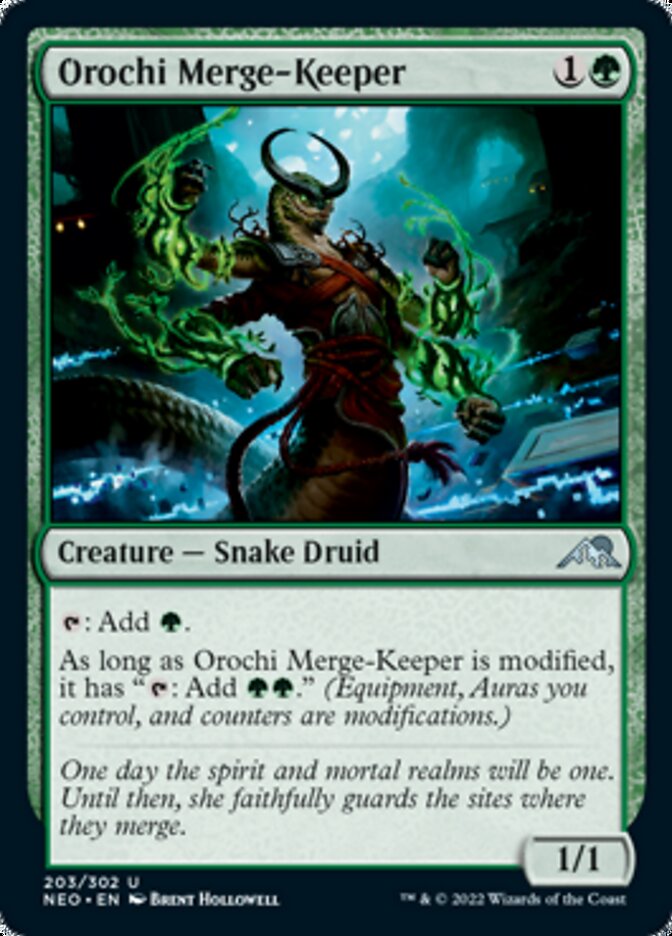 Orochi Merge-Keeper [Kamigawa: Neon Dynasty] (NEO 203)