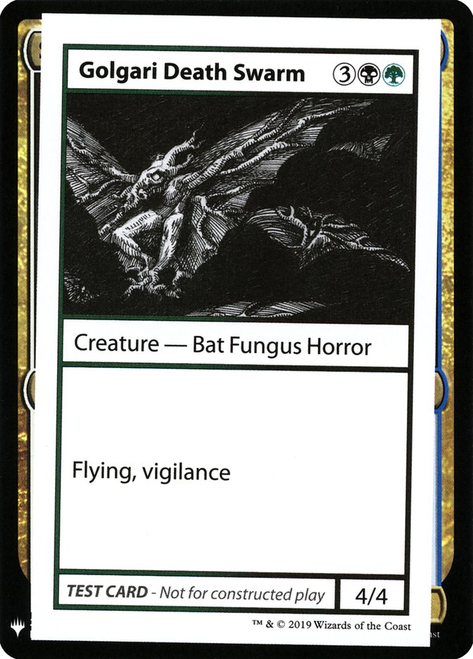 Golgari Death Swarm [Mystery Booster Playtest Cards] (CMB1 91)