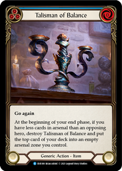 Talisman of Balance [EVR188] 1st Edition Normal