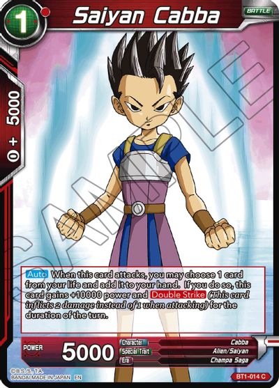 Saiyan Cabba (Reprint) [BT1-014]