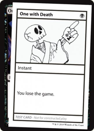 One with Death (2021 Edition) [Mystery Booster Playtest Cards] (CMB1 45)