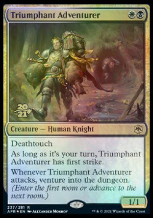 Triumphant Adventurer [Dungeons & Dragons: Adventures in the Forgotten Realms Prerelease Promos] (PAFR 237)