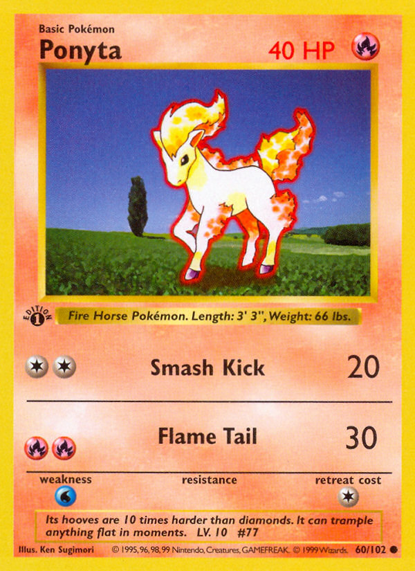 Ponyta (60/102) [Base Set 1st Edition]