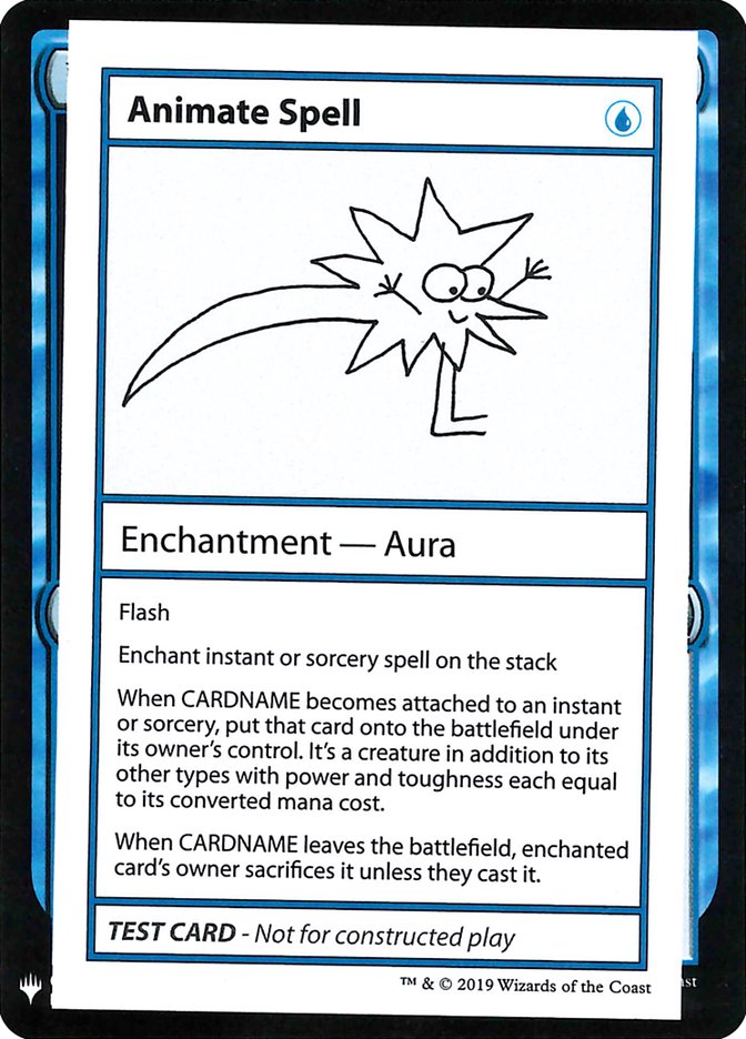 Animate Spell [Mystery Booster Playtest Cards] (CMB1 16)
