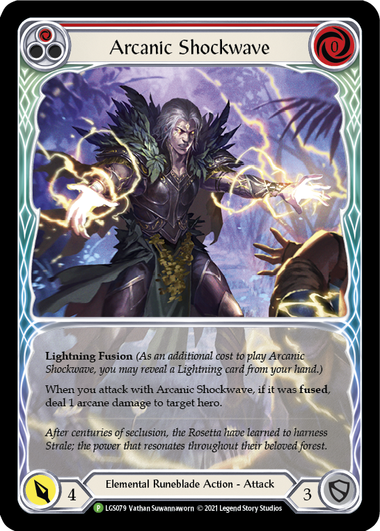 Arcanic Shockwave (Red) [LGS079] (Promo)  Rainbow Foil