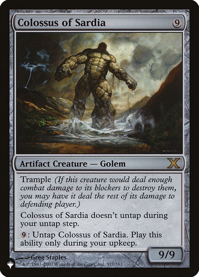 Colossus of Sardia [The List] (L10E 317)