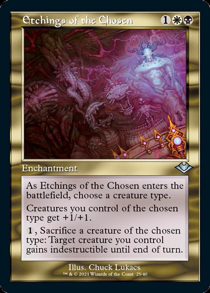 Etchings of the Chosen (Retro Etched Foil) [Modern Horizons 2] (H1R 25)