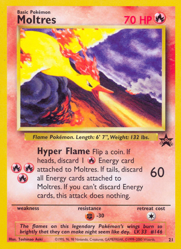 Moltres (21) [Wizards: Black Star Promos]