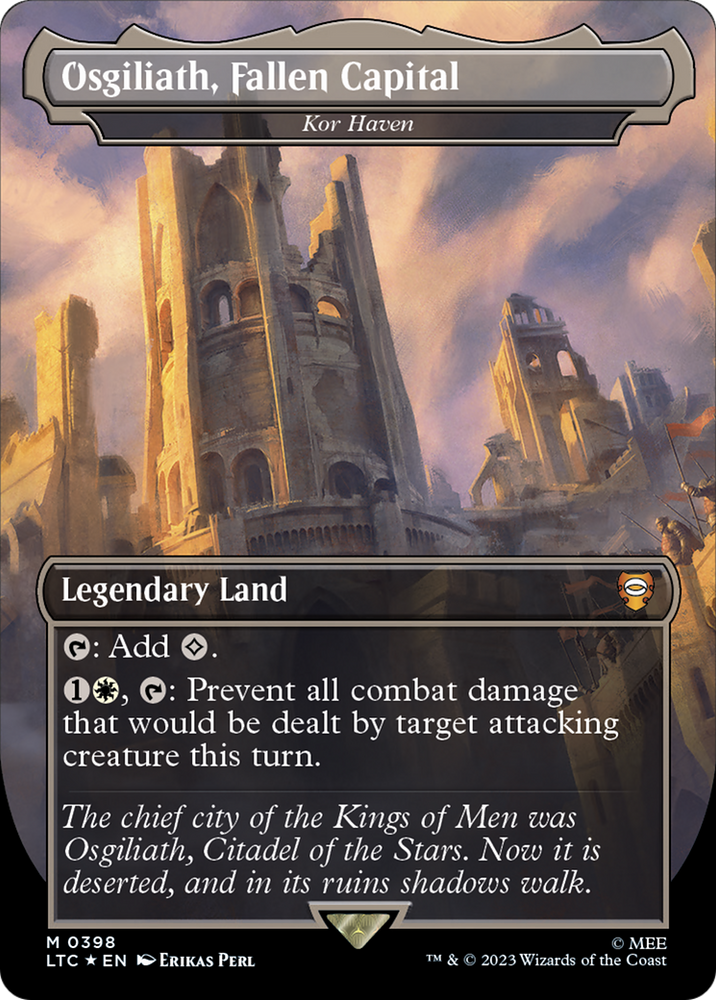 Kor Haven - Osgiliath, Fallen Capital (Surge Foil Realms and Relics) [The Lord of the Rings: Tales of Middle-Earth Commander]