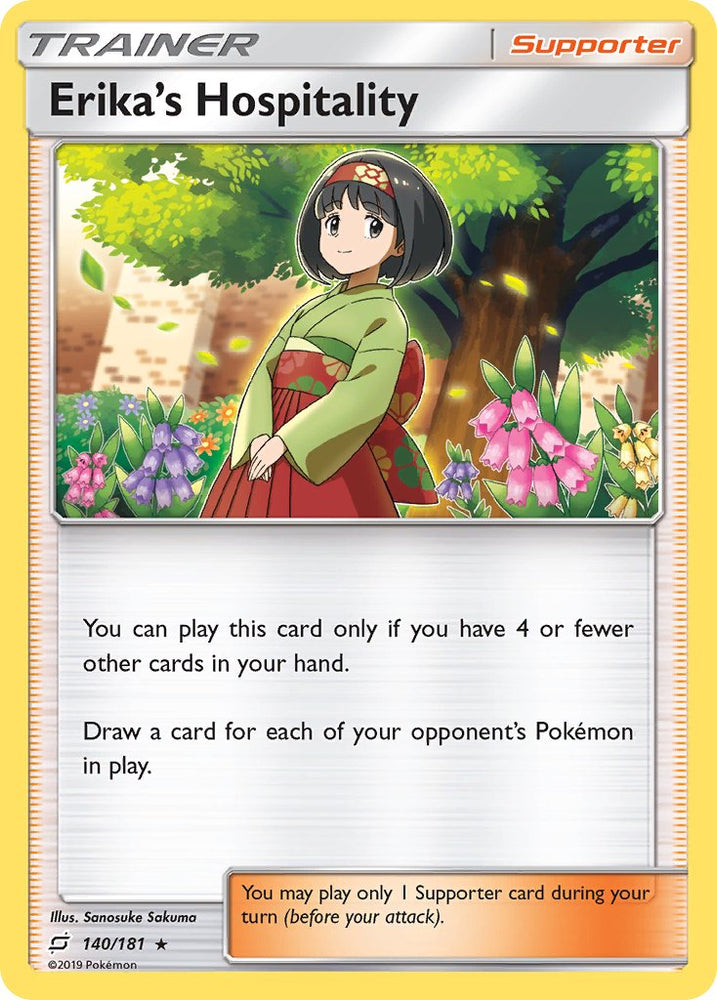 Erika's Hospitality (SM Team Up) (140/181) [Theme Deck Exclusives]
