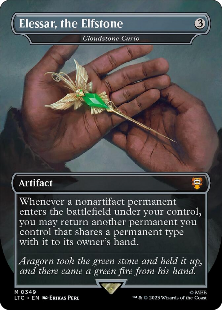 Cloudstone Curio - Elessar, the Elfstone (Surge Foil) [The Lord of the Rings: Tales of Middle-Earth Commander]