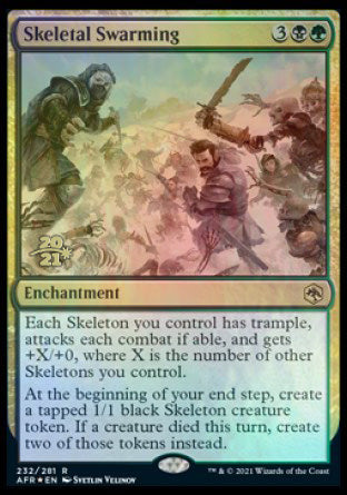 Skeletal Swarming [Dungeons & Dragons: Adventures in the Forgotten Realms Prerelease Promos] (PAFR 232)