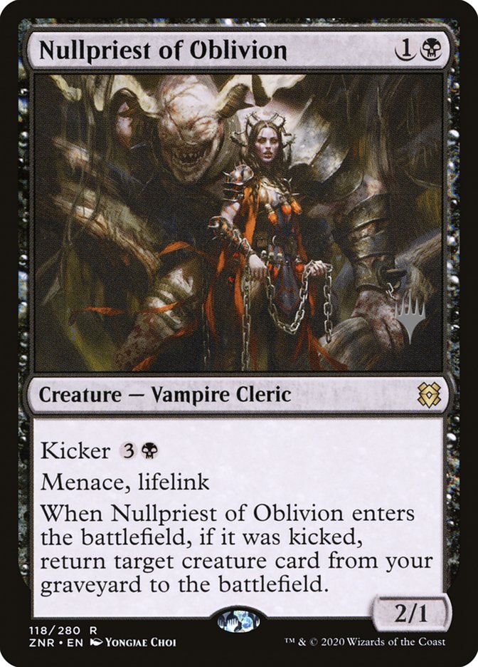 Nullpriest of Oblivion (Promo Pack) [Zendikar Rising Promos] (PZNR 118P)