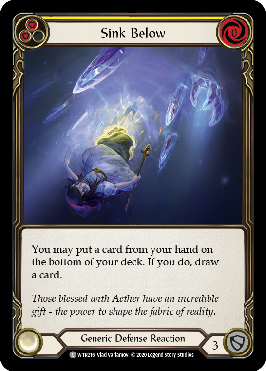 Sink Below (Yellow) [WTR216] Unlimited Rainbow Foil