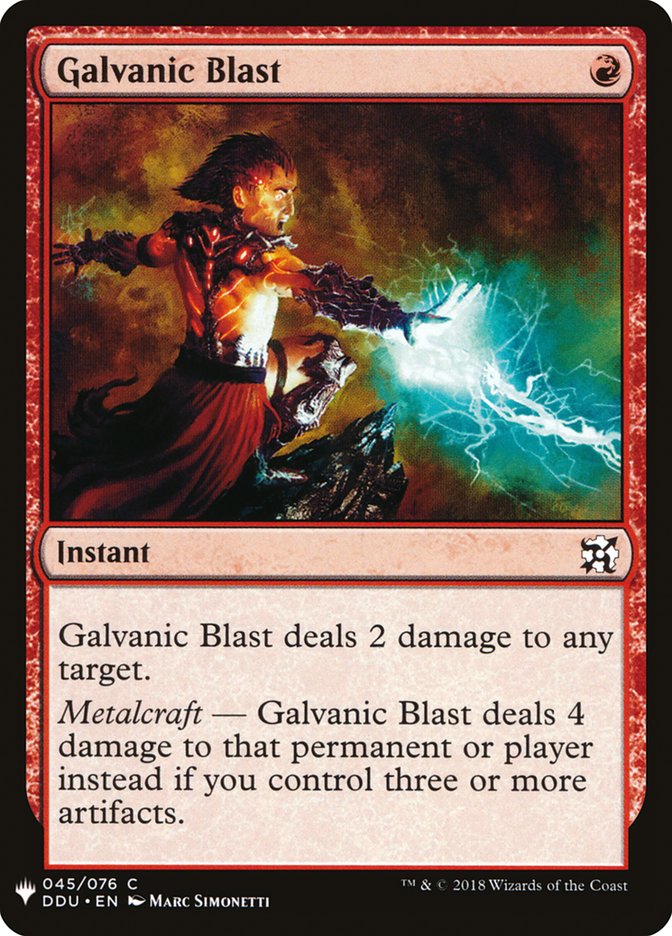Galvanic Blast [Mystery Booster] (MB1 943)