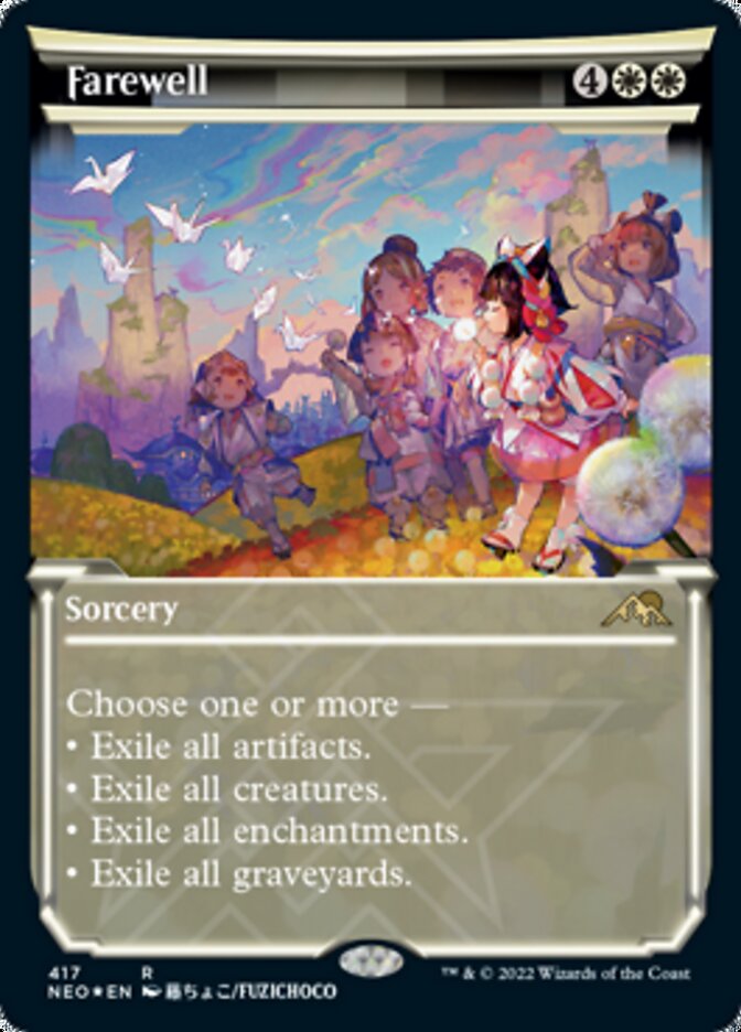Farewell (Showcase) (Foil Etched) [Kamigawa: Neon Dynasty] (NEO 417)