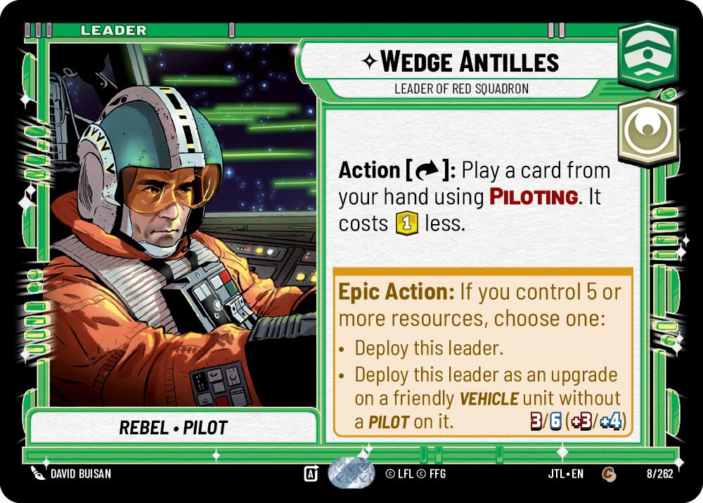 Wedge Antilles - Leader of Red Squadron (008/257) [Jump to Lightspeed]