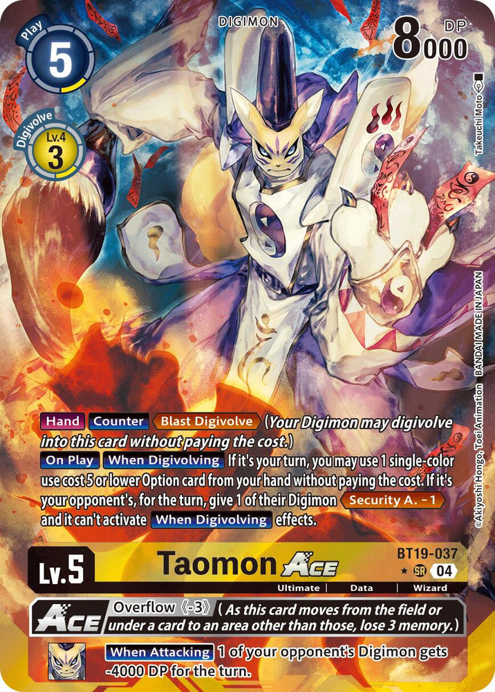 Taomon ACE [BT19-037] (Alternate Art) [Release Special Booster 2.0]