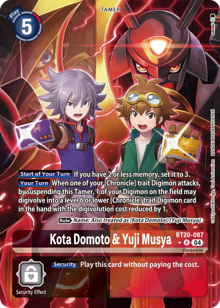 Kota Domoto & Yuji Musya [BT20-087] (Alternate Art) [Release Special Booster 2.0]
