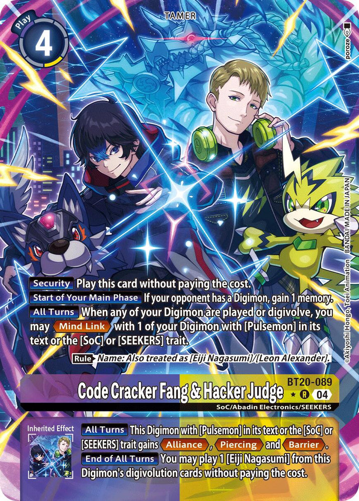 Code Cracker Fang & Hacker Judge [BT20-089] (Alternate Art) [Release Special Booster 2.0]