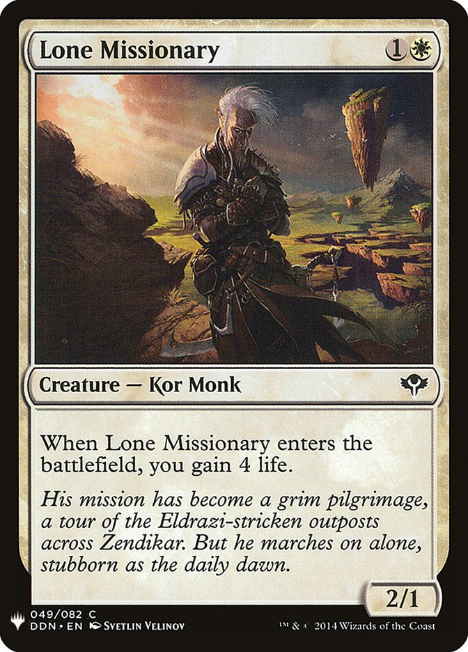 Lone Missionary [Mystery Booster] (MB1 163)