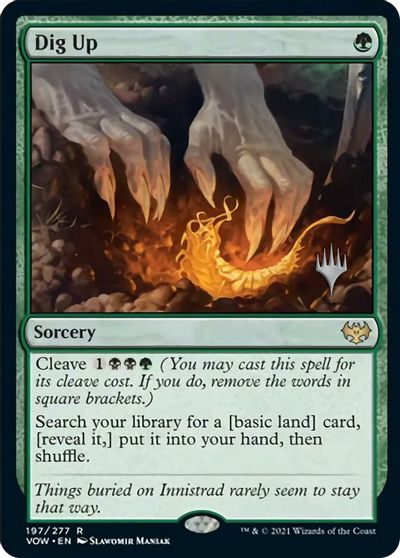 Dig Up (Promo Pack) [Innistrad: Crimson Vow Promo Pack] (PVOW 197)