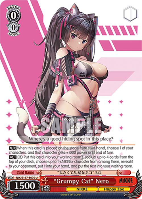 "Grumpy Cat" Nero (NIK/S117-E070 U) [GODDESS OF VICTORY: NIKKE]