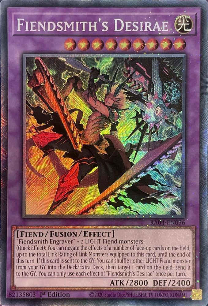 Fiendsmith's Desirae [RA04-EN056] Collector's Rare