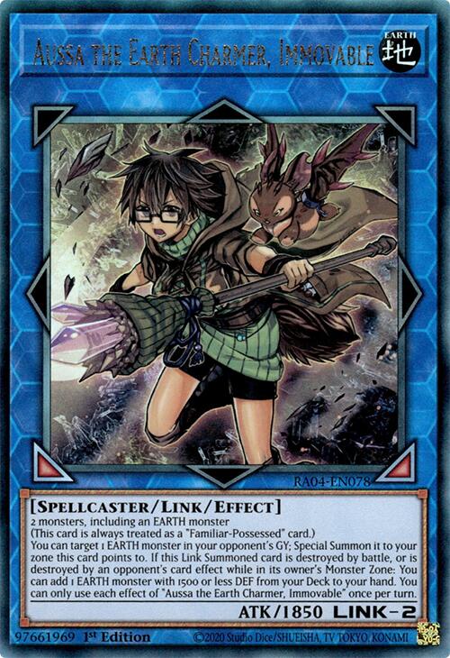 Aussa the Earth Charmer, Immovable [RA04-EN078] Ultimate Rare