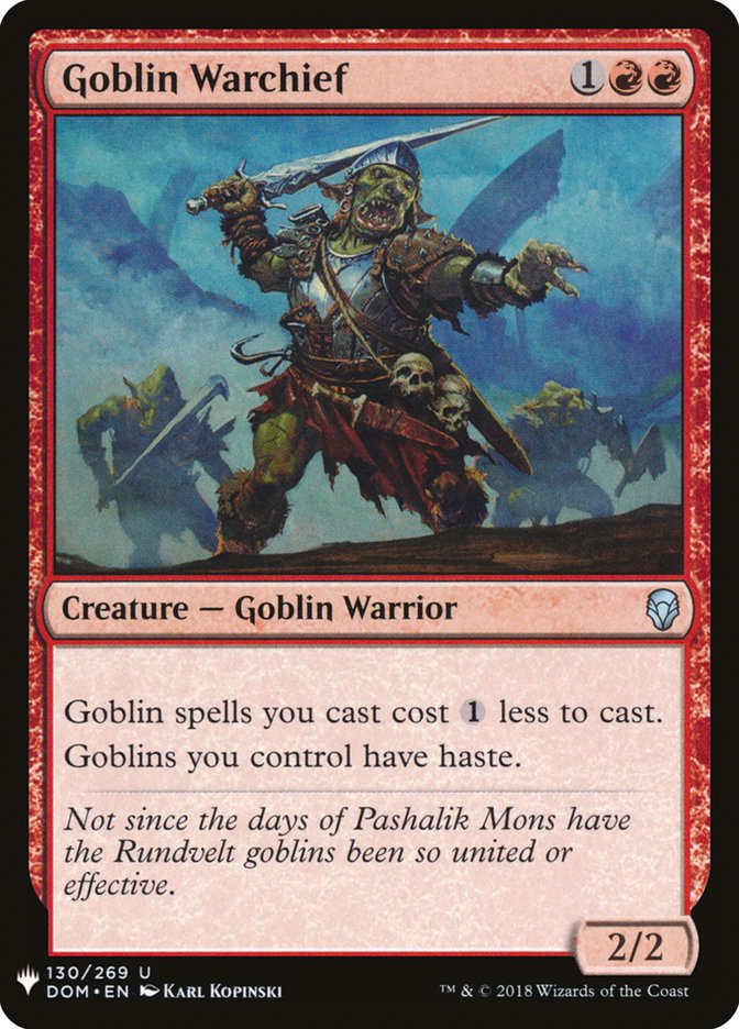 Goblin Warchief [Mystery Booster] (MB1 961)