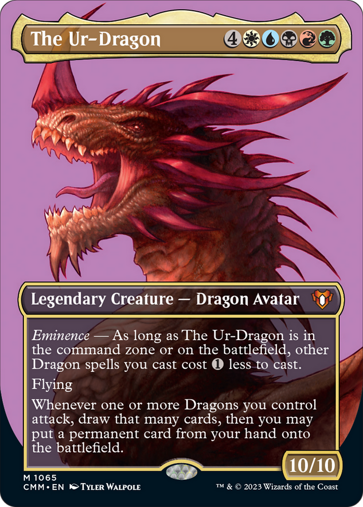 The Ur-Dragon (Textured Foil) [Commander Masters]