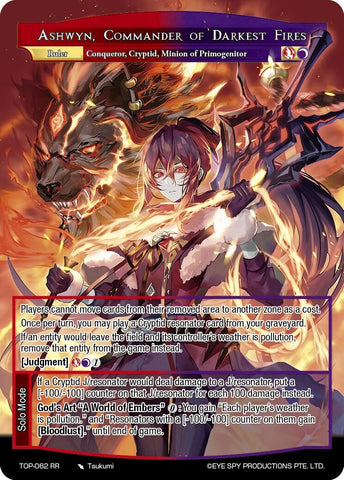 Ashwyn, Commander of Darkest Fires // Beastgirl of Calamity, Ashwyn (TOP-062 JR) [Ten Oaths of Protopaterpolis' War]