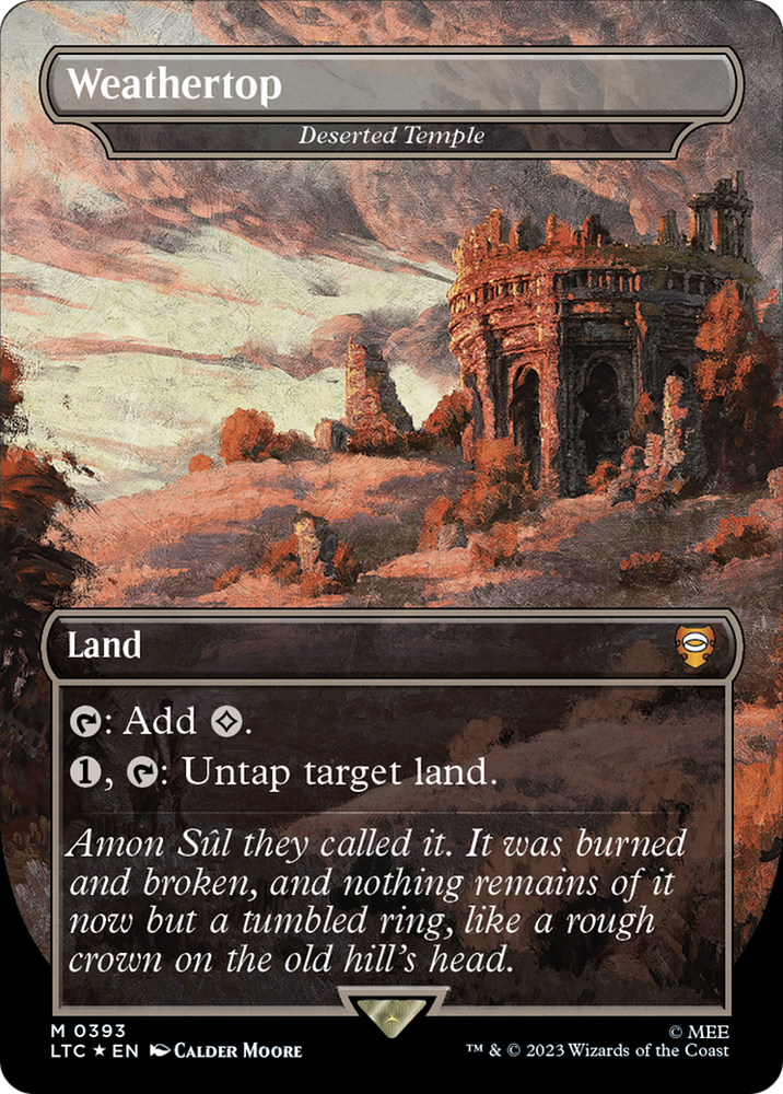 Deserted Temple - Weathertop (Surge Foil Realms and Relics) [The Lord of the Rings: Tales of Middle-Earth Commander]