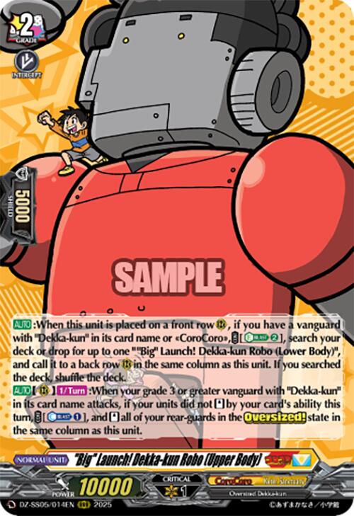 "Big" Launch! Dekka-kun Robo (Upper Body) (DZ-SS05/014EN) [DZ-SS05: CoroCoro Start Deck Pack]