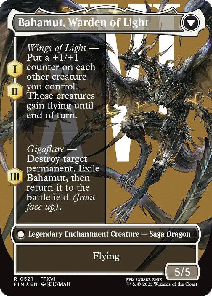 Dion, Bahamut's Dominant (Borderless) (Surge Foil) [FINAL FANTASY]