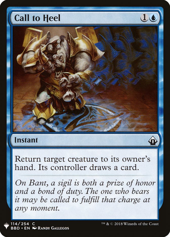 Call to Heel [Mystery Booster] (MB1 306)