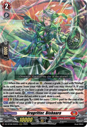 Dragritter, Bishara (DZ-BT08/002EN) [DZ-BT08: Knights 0f Rebirth]